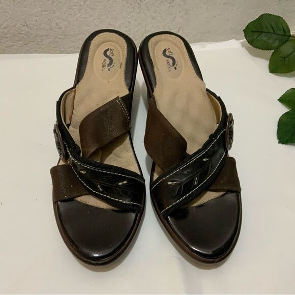 Softwalk Women's Wedge Sandals, size 8M - Picture 2 of 10
